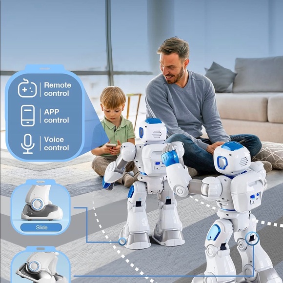 Ruko Smart Robot Kids Large Programmable Interactive RC Robot with Voice Control - Picture 7 of 17